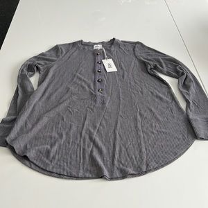 BAE thermal top in a purple gray color